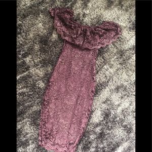 Sparkle Mauve Reception Dress